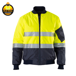Veste de travail d'hiver haute visibilité pour hommes, réfléchissante, imperméable et respirante, vêtements de travail haute visibilité imperméables - Product Image 2