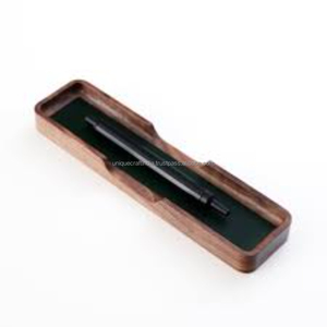 Long Wooden Pen Tray <b>Minimalist</b> Handcrafted Holder for Modern <b>Desks</b> and Workspaces - Product Image 4