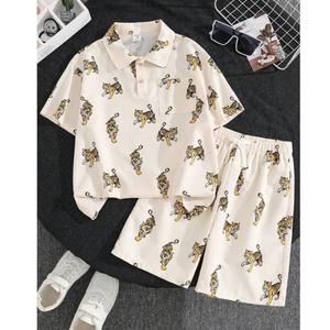 Camisa Moderna para Hombre con Bloques de Color, Bolsillo, Manga Corta, Secado Rápido, Antiarrugas, Tela Ancha de 180g, Tejido de Punto con Spandex/Poliéster, Casual - Product Image 1