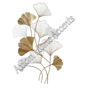 Pièce d'art murale en métal élégante, fabriquée à la main pour la décoration moderne de la maison par Axiom Home Accents, design élégant pour vos murs - Product Image 2