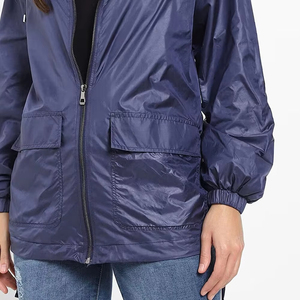 Chaqueta Deportiva Ligera para Mujer, con Capucha, Color Personalizado, Cierre de Cremallera, Resistente al Viento, Transpirable, Acolchada, de Nailon, para Invierno - Product Image 6