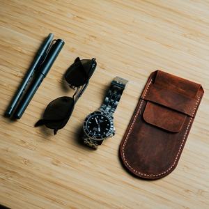 Étui de montre en cuir, organiseur de voyage, pochette de protection personnalisée pour montre avec broderie de style féminin LWP-0035 - Product Image 3