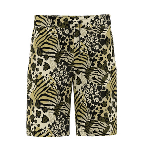 Venta al por mayor de pantalones cortos de playa de Verano de la calle de los hombres impresos Casual poliéster Oxford tela transpirable cintura elástica suministro a granel - Product Image 1