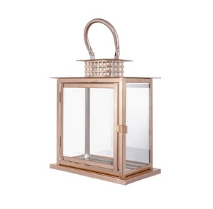 Lanterne à bougie décorative en métal exclusive, style vintage rustique, centre de table pour mariage, éclairage d'extérieur pour patio et jardin, accent lumineux haut de gamme - Product Image 3
