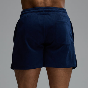 Shorts en coton uni pour homme, taille mi-haute, décontractés, respirants, tricotés - Product Image 6