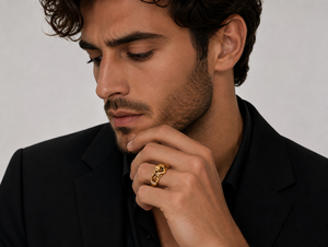 Bague Statement Ovale en Argent Sterling 925 Plaqué Or 18 carats, Motif Chat Ouvrante, Faite à la Main, Unisexe, Cadeau de Fête pour Hommes et Femmes - Product Image 5