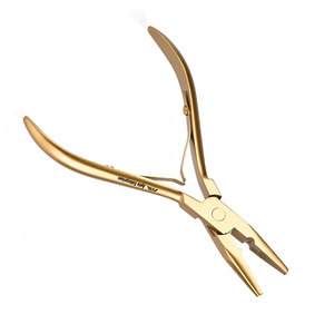 Pinzas Ligeras de Color Dorado para Extensiones de Cabello, Herramienta de Instalación de Extensiones de Cabello Multiusos Ajustable, Cómoda y Ergonómica - Product Image 3