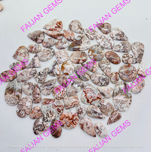 FAIJAN GEMS Pierres précieuses naturelles de haute qualité (Opale Jaspe Rosita) Cabochons toutes formes mélangées, tailles et poids personnalisables, certifiées par un tiers - Product Image 6