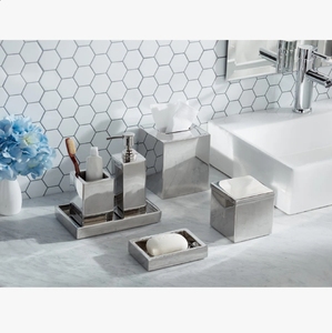 Wholesale Chrome Plated Stainless Steel <b>Square</b> Storage Box Engraving Modern Jewelry Organizer Multifunctional Luxury Home Decor - Product Image 2