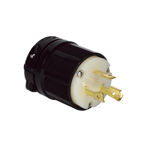 Prise électrique industrielle Hubbell compatible WJ-8326, homologuée haute tension NEMA L8-20P 480V, norme UL498, courant nominal 20A - Product Image 2