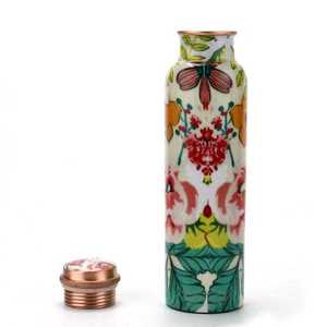 Botella de Agua de Lujo con Combinación de Colores de Flores Rojas y Diseño Único, Compre Directamente del Proveedor - Product Image 3