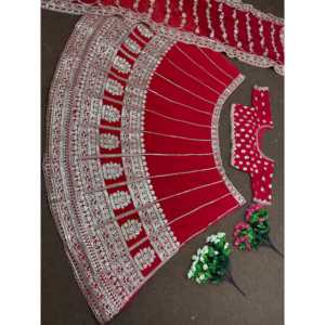ชุดแต่งกายสำหรับงานแต่งงาน lehenga choli และ dupatta - Product Image 3
