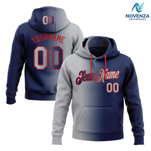 เสื้อฮู้ดแฟชั่นสีไล่เฉดแบบกำหนดเอง เสื้อพูลโอเวอร์สำหรับออกกำลังกายแบบส่วนตัว โดย Novenza - Product Image 3