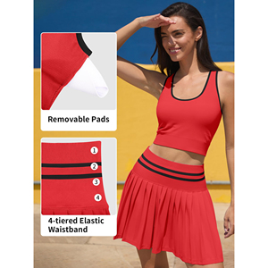 Women’s Pickleball Activewear Set Tank Top and Skort Pickleball Tank and Skort Outfit for Women Lightweight Design - Product Image 5