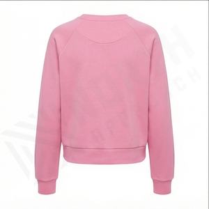 Sudadera con capucha y media cremallera de gran tamaño para mujer, sudadera con hombros caídos, Jersey de algodón, con logotipo personalizado, 2025 - Product Image 3