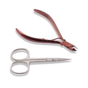 Ensemble professionnel de ciseaux à cuticules à pointe fine et coupe-ongles, kit d'outils de manucure 2 pièces, fabrication OEM, outils de soin des ongles directement de l'usine - Product Image 4