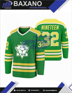 Jersey de Hockey sobre Hielo de Malla de Poliéster Chi Eta Phi, Jersey de Hockey Personalizado Sublimado OEM para Ropa Deportiva de Equipo - Product Image 6