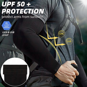 UV Sun Protection Arm Sleeves UPF 50 Sports Cooling Compression Arm Sleeves for Men Women Teenagers Breathable Elastic <b>Athletic</b> - Product Image 6