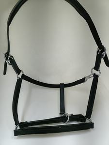 Accesorios de sillín Inglés/occidental de alta calidad Halter de cuero de caballo de piedra de roca negra - Product Image 4