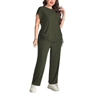 Camiseta de manga corta a la moda de verano para mujer, pantalones cortos a rayas, Conjunto de pijama de cintura elástica para ropa informal para el hogar del proveedor BD - Product Image 4