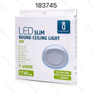 Plafoniera LED Sottile Rotonda 24W 6000K 1740Lm Luce Diurna 220-240V 20000H - Product Image 1