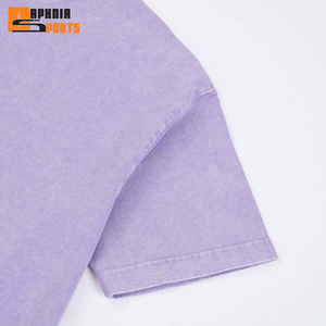 Camisetas de Manga Corta para Hombre, Personalizadas con Logotipo, Lavado Ácido, Jersey Sólido, 100% Algodón, Impresión Digital, Colores y Tallas Personalizadas - Product Image 3