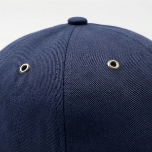 <b>Navy</b> Blue 6-Panel <b>Baseball</b> <b>Cap</b> Unisex Fitted Cotton Twill Casual Hat Solid Color Adult Size 58-60CM - Product Image 5