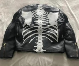 Veste de motard chauffante en cuir Vanson Solid Streetwear, écologique, coupe-vent, Flat-Track - Product Image 2