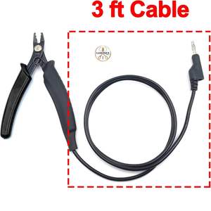 Pince de mise à la terre à contrôle précis : Précision inégalée pour la soudure de chaînes fines, connexion sécurisée de câbles de 3 pieds - Product Image 4
