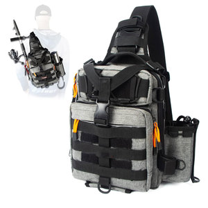 Bolsa de Pesca Impermeable de 50*30*25cm, Bolsa de Pesca Multiusos de Gran Capacidad, Bolsa de Hombro de Dos Capas para Exteriores - Product Image 5