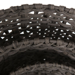 Cesta tejida organizadora de almacenamiento decorativa de plástico para decoración moderna del hogar - Product Image 3