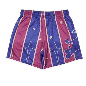 กางเกงบาสเก็ตบอลตาข่ายผู้ชาย OEM มีกระเป๋าข้าง เอวยางยืดพร้อมเชือกผูก ลายพิมพ์ซับลิเมชั่น 3 มิติ ขายส่ง - Product Image 2