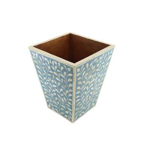 Macetero de Metal con Incrustaciones de Hueso, Hecho a Mano, Forma Redonda, Estilo Minimalista, para Decoración del Hogar, Producto de Lujo, Exportaciones al por Mayor - Product Image 1