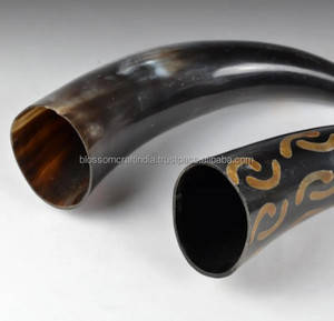 ภาชนะดื่มน้ำทำจากเขาควายคุณภาพสูง แกะสลักด้วยมือ แข็งแรง ทนทาน ของแท้ สไตล์ไวกิ้งนอร์ดิก เหมาะสำหรับเป็นของขวัญ - Product Image 2