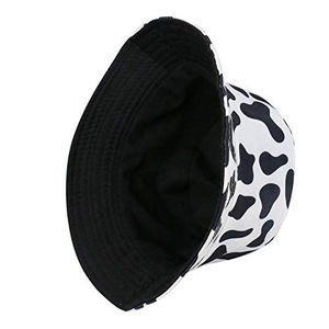 Wholesale Custom High Quality Polyester Printing Embroidery Logo <b>Reversible</b> Sun Cap Summer Unisex Cow Print Outdoor Beach Travel - Product Image 5