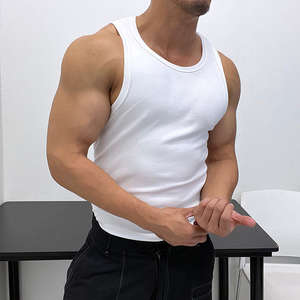 Vente en gros de débardeurs de sport personnalisés pour hommes, débardeurs de musculation, débardeurs de fitness pour hommes, débardeurs extensibles à séchage rapide - Product Image 3