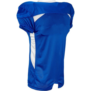 American Football Jersey V-Neck Short Sleeve Mesh 100 Polyester Moisture Wicking Adult Men <b>Athletic</b> Wear - Product Image 4
