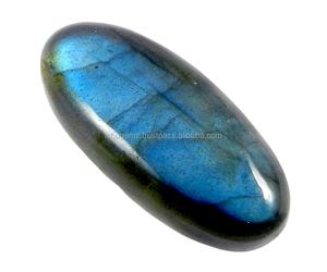 15x33mm Piedra preciosa labradorita natural Gris Azul Fuego Oval Cabujón 7.0gms Piedras para joyería - Product Image 2