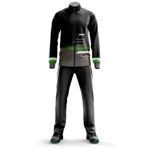 Conjunto Deportivo de Dos Piezas para Hombre, Diseño Delgado, Resistente al Viento, con Cierre y Estampado - Product Image 4