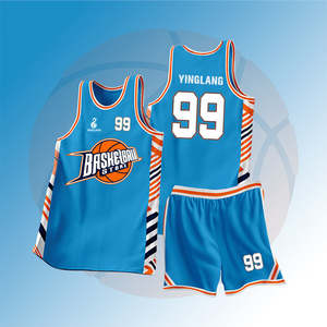 Último Diseño Personalizado de Uniformes de Baloncesto para Adultos, Conjuntos de Uniformes de Equipo, 100% Poliéster Transpirable, Ropa de Baloncesto Sublimada - Product Image 4