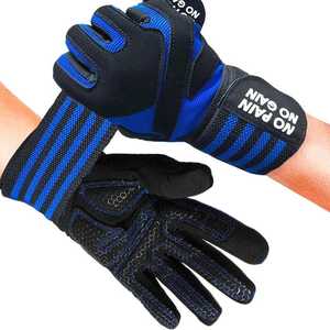 Gants de musculation CLOVIX SPORTS Pro avec sangles de soutien intégrées pour les poignets, antidérapants, rembourrés, pour la salle de sport, l'entraînement et la remise en forme - Product Image 2