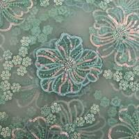 Tissu brodé perlé pour robes de mariée, dentelle perlée en maille, textile sur mesure pour la mode, fournitures pour boutiques et importateurs, commerce mondial