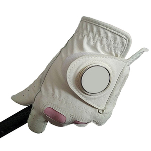 Leather Golf <b>Gloves</b> Breathable Wrist Length Sporty Style For Spring Summer Sports Use - Product Image 3
