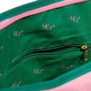 Bolsa de Mano Tipo Tote de Lona Rosa Verde AKA Shield, Gran Capacidad, para Compras, con Cierre, para Viaje, para Mujer - Product Image 4