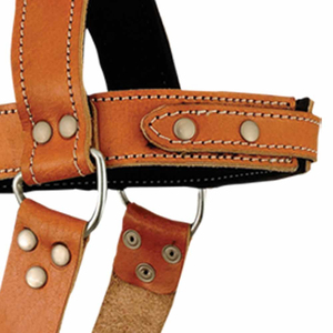 สายรัดศีรษะหนังแท้คุณภาพสูงแบบปรับได้ พกพาสะดวก ออกแบบตามสั่งสำหรับขายส่ง เหมาะสำหรับฟิตเนสและเพาะกาย แบรนด์แท้ - Product Image 6