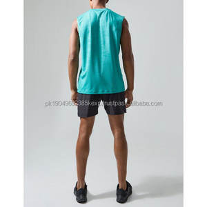 Camiseta sin Mangas Personalizada para Hombre, Ropa de Verano, Color Sólido - Product Image 2