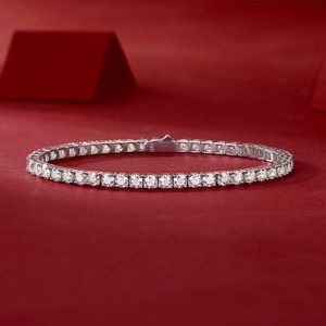 Set di Bracciali Tennis Unici nel Loro Genere con Diamanti Moissan da 0,1 Carati, Placcati in Argento Sterling S925, Gioielli Eleganti - Product Image 1