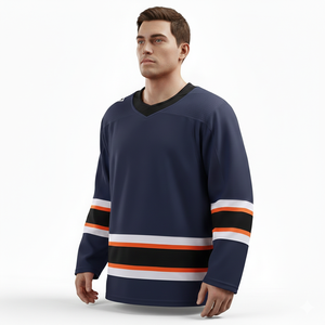 Maillot de hockey sur glace pour hommes, best-seller, durable, léger, 100% polyester, manches longues, pour joueurs - Product Image 5