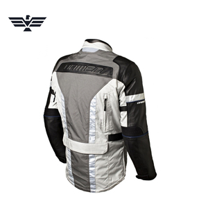 Veste de moto unisexe imperméable avec impression réfléchissante, design bicolore, veste de protection pour toutes les saisons - Product Image 3
