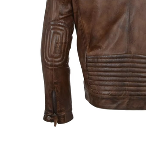 Chaqueta de Cuero Genuino para Hombre, Elegante, de Manga Larga, Último Diseño, Alta Calidad, Estilo Urbano, Casual, para Motociclistas - Product Image 5